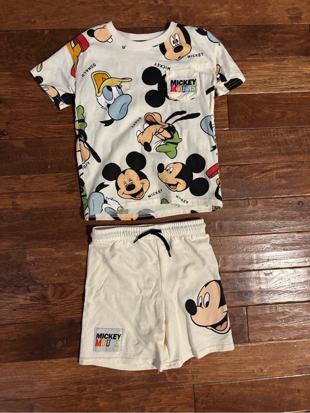 Mickey Mouse Friends Disney Shirt Shorts Set Bundle Outfit Boys
